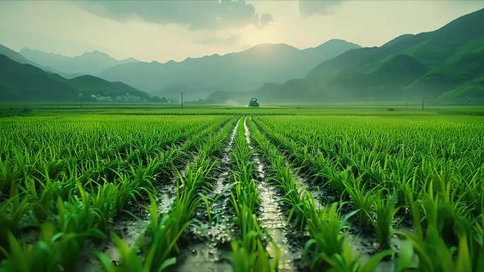 农民种植水稻