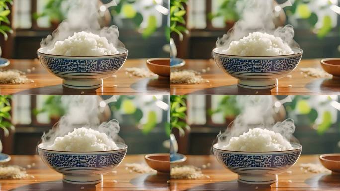 热腾腾的米饭