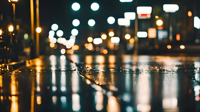 雨夜的街头