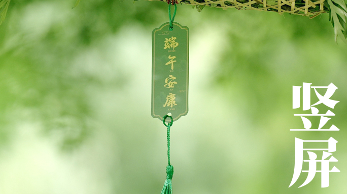【竖屏】端午节习俗包粽子香囊五彩绳挂艾叶