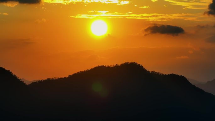 夕阳日落晚霞