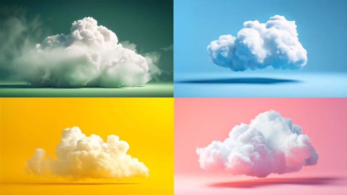 一朵云流动视觉创意视觉艺术概念抽象云朵