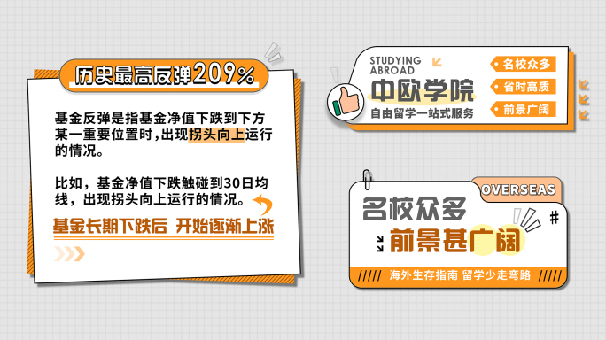 橙色MG关键词文字标题