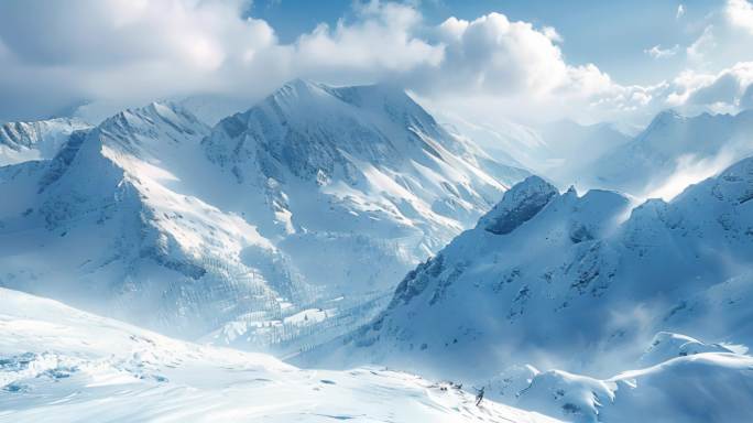 宽屏 6K 雪山