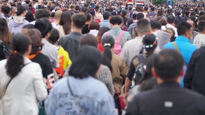 人流人群 人山人海 人潮汹涌
