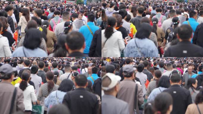 人流人群 人山人海 人潮汹涌