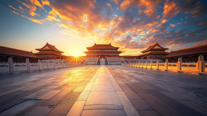 北京故宫 紫禁城 中国风建筑东方美学屋檐