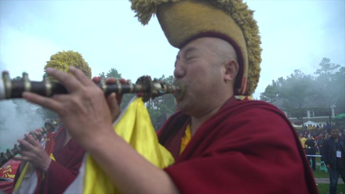 四川康定跑马山转山会 沐佛节 藏族风情