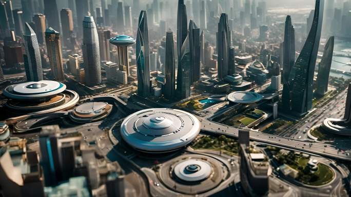 未来科技城市概念城市