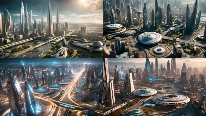 未来科技城市概念城市