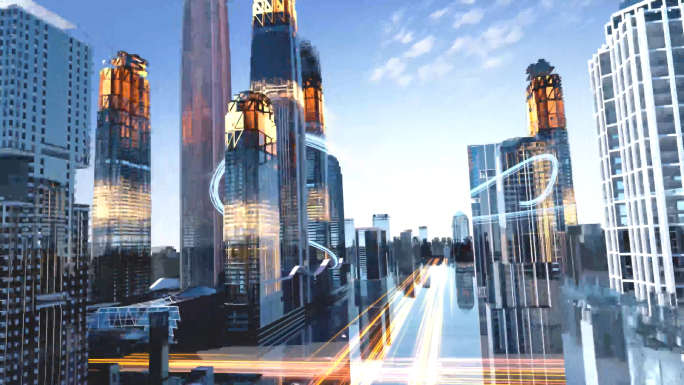 AE 科技城市 数字化城市 穿梭生长