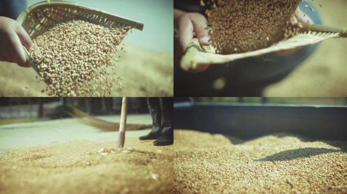 童年小时候麦收季节-古法手工酿制