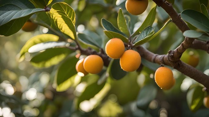 杏子枇杷种植园视频素材