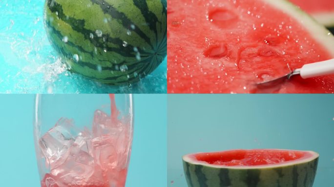 夏日冰镇西瓜汁 水果西瓜水果饮品