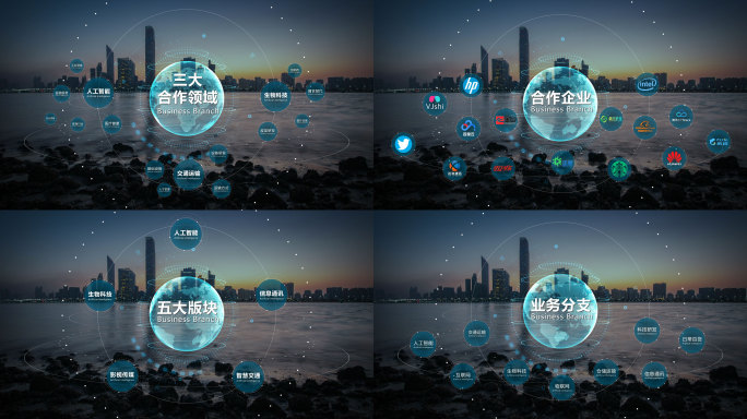 企业合作logo分类组织架构业务板块