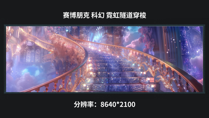 【8k】唯美梦幻水晶阶梯