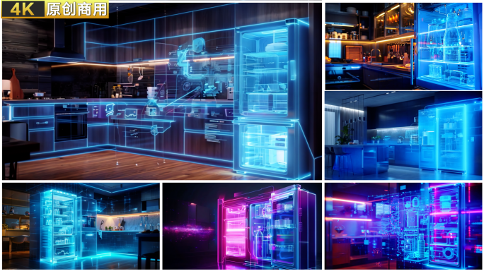 冰箱全息图 冰箱结构展  冰箱内构造