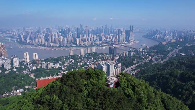 航拍重庆山城