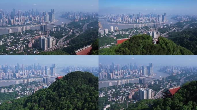 航拍重庆山城