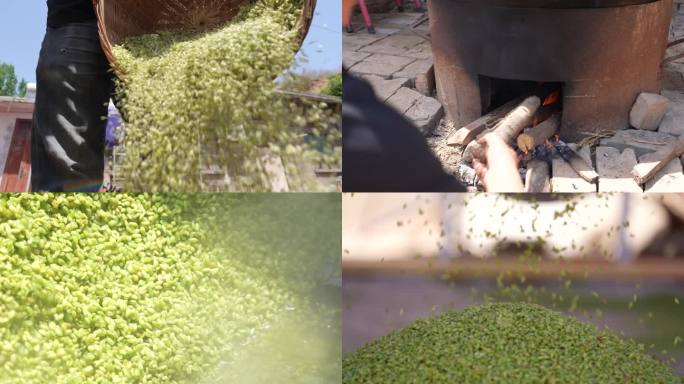 山西美食碾转麦索制作高清视频素材