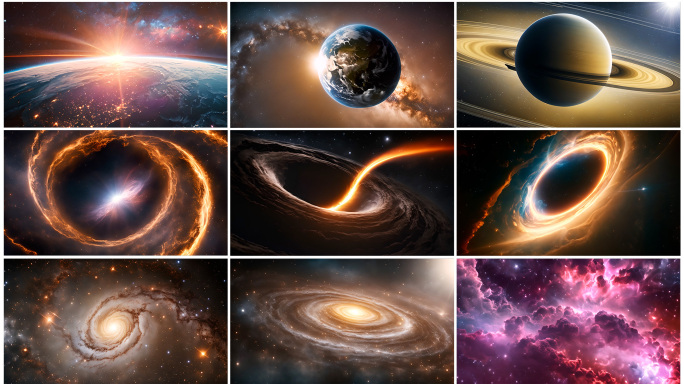 宇宙星空银河星黑洞科幻