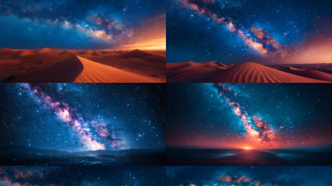 VR星空沙漠星云宇宙自然奇观背景