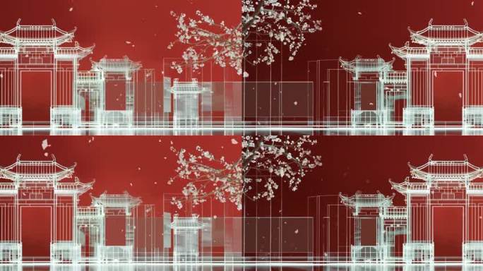 【7k】唯美意境中国风红墙建筑