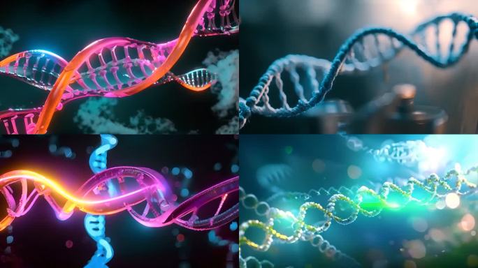 DNA遗传物质基因工程ai素材原创