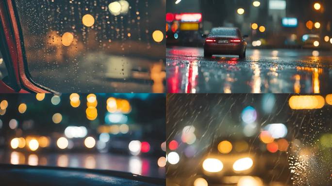 车窗上的雨滴：透过玻璃看世界