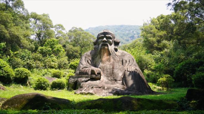 泉州清源山老君岩航拍千手岩南台岩