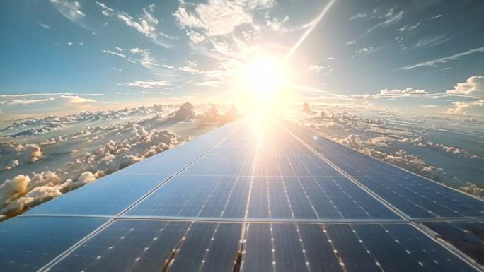 4K光伏太阳能新能源绿色生态保护环境科技
