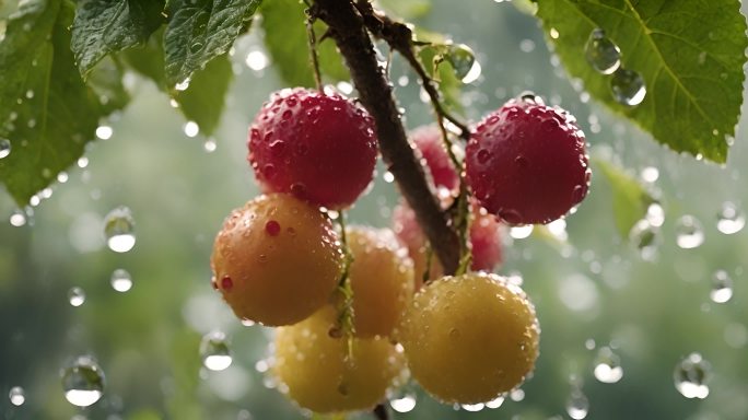 鲜艳的瓜果水果