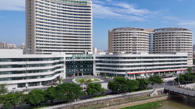 信宜市区夜景 市区全景 大景 人民医院