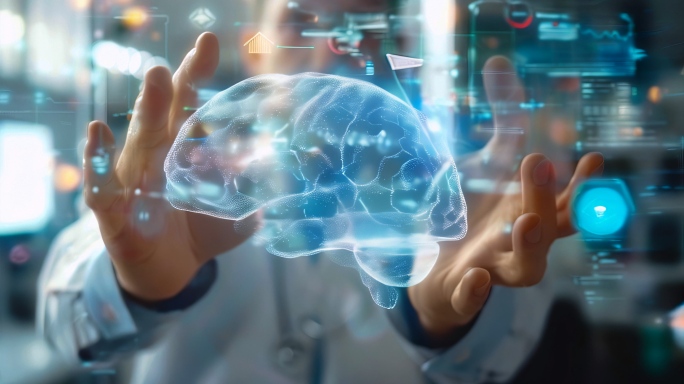 全息大脑投影大脑医疗科技vr虚拟大脑研究