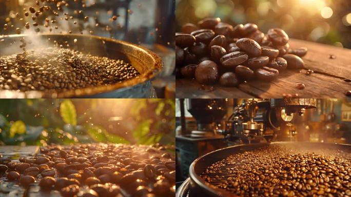 咖啡豆 咖啡树 咖啡机 咖啡制作
