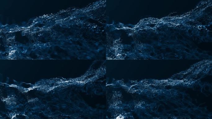 抽象波纹水浪流体液体