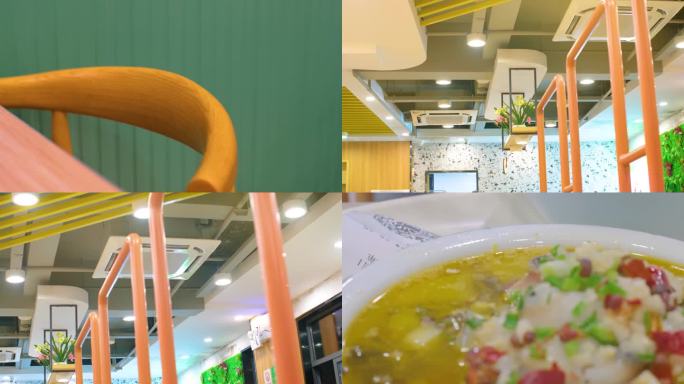 顾客在顺旺基快餐饭店餐厅用餐40