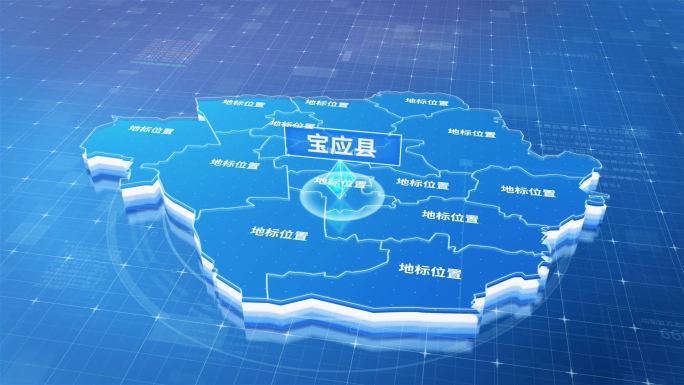 扬州市宝应县蓝色三维科技区位地图