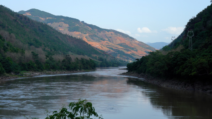 4K怒江河水江水河流