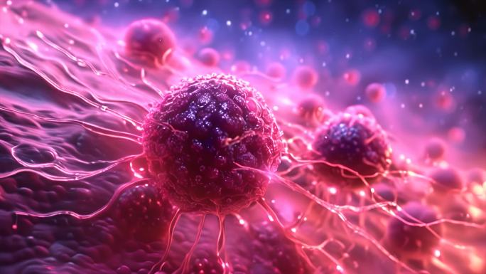 细菌病毒癌细胞肿瘤形成癌症ai素材原创4
