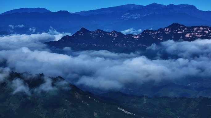 大自然云海群山航拍 美丽中国