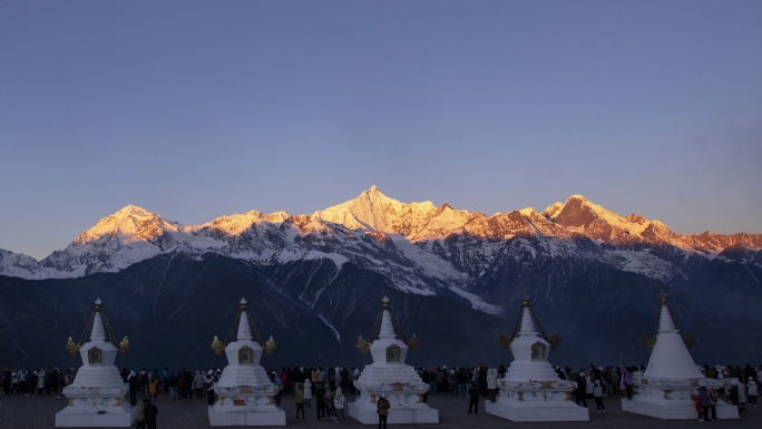风景 美景 梅里雪山 卡瓦格博 日照金山