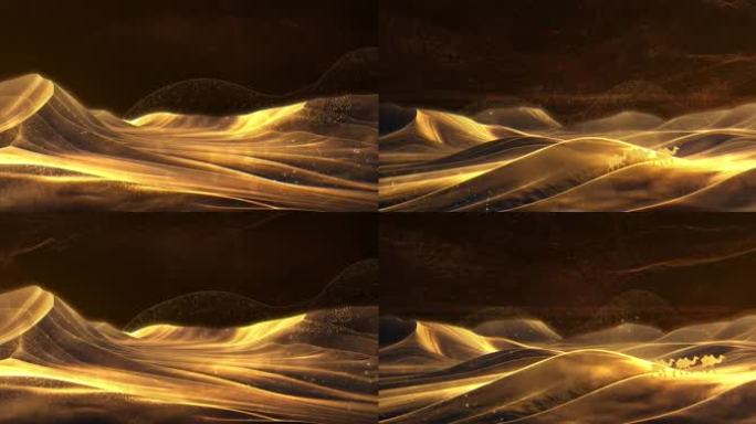 【7K】丝绸之路 沙漠骆驼循环背景