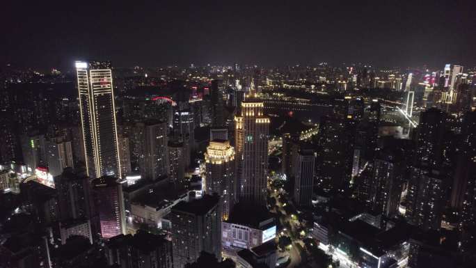 航拍南岸区夜景