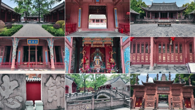 四川德阳广汉房湖公园广汉文庙孔庙