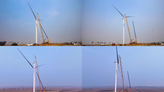 风机吊装延时风机风电建设绿色能源清洁能源