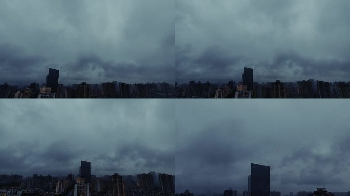都市雨景
