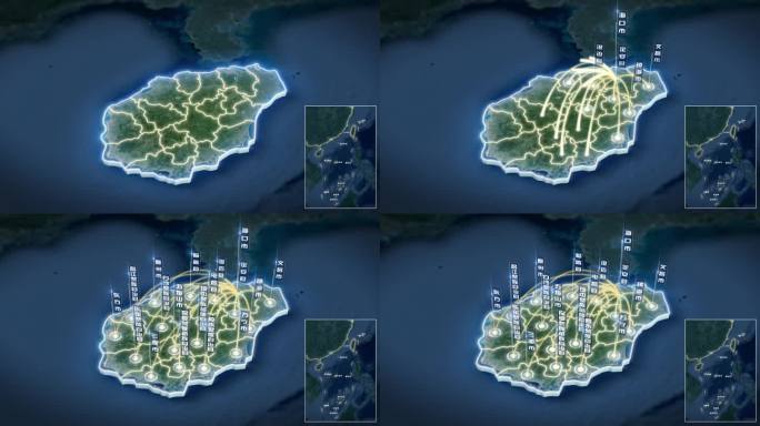 海南省卫星地图区位展示