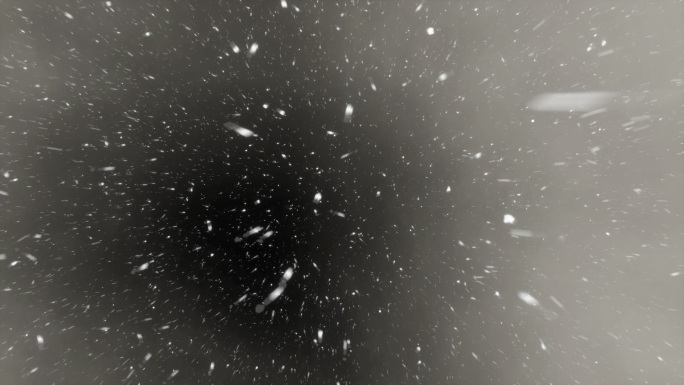 俯视风雪下雪【透明通道】
