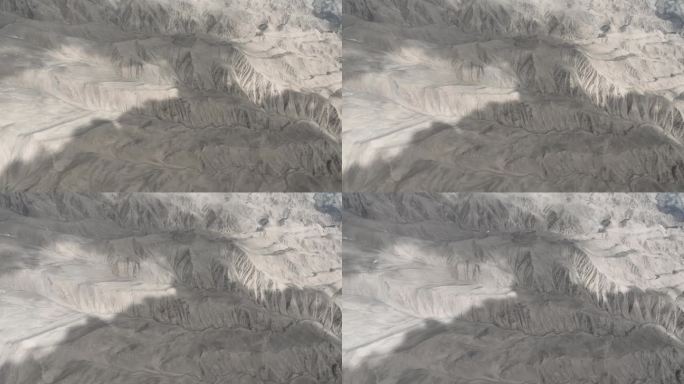 无人机航拍新疆南部喀什地区山地地质地貌